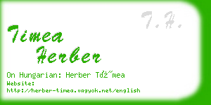 timea herber business card